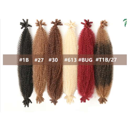 Xin Si afro twist braid crochet spring hair marley afro kinky twist braid